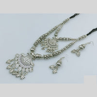 Rajwadi Collection Designer Oxidised Leaf Necklace Set