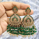 Rajwadi Collection Stylish Crystal Stone Beads Dangler Earrings