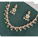 Rajwadi Collection Designer Polki Kundan Pearl And Beads Necklace Set