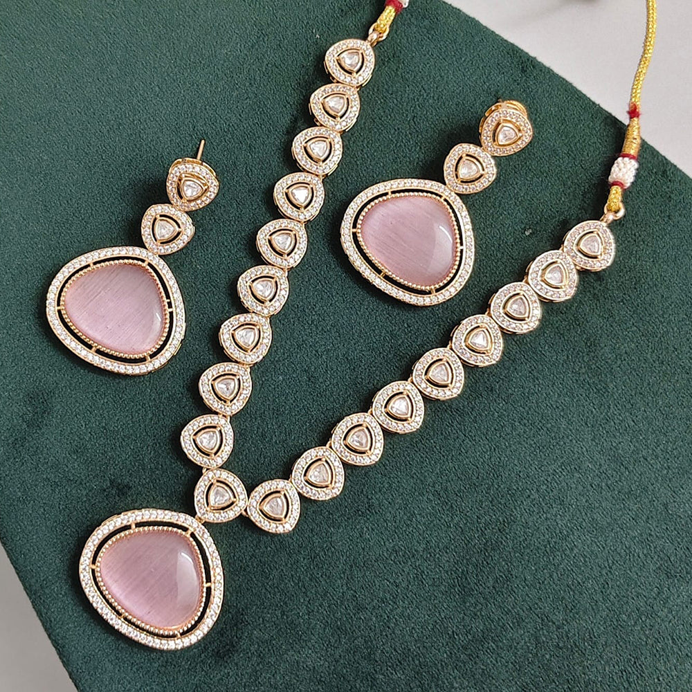 Rajwadi Collection Regal Polki Kundan Necklace Set