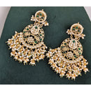Rajwadi Collection Elegant Pota And Pearl Designer Dangler Earrings
