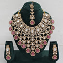 Rajwadi Collection Designer Kundan And Austrian Stone Necklace Set