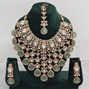 Rajwadi Collection Designer Kundan And Austrian Stone Necklace Set