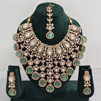 Rajwadi Collection Designer Kundan And Austrian Stone Necklace Set