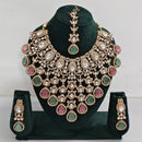Rajwadi Collection Designer Kundan And Austrian Stone Necklace Set