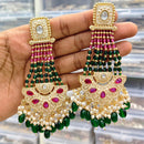 Rajwadi Collection Elegant Pota And Pearl Designer Dangler Earrings