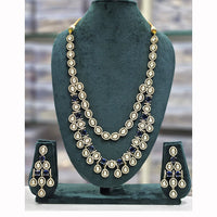 Rajwadi Collection Heritage Polki Kundan Stone Long Necklace Set