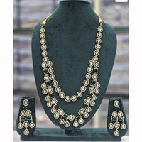 Rajwadi Collection Heritage Polki Kundan Stone Long Necklace Set