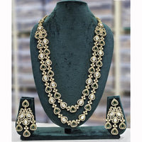Rajwadi Collection Heritage Polki Kundan Stone Long Necklace Set