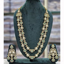Rajwadi Collection Heritage Polki Kundan Stone Long Necklace Set