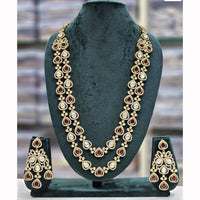 Rajwadi Collection Heritage Polki Kundan Stone Long Necklace Set