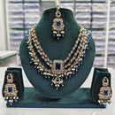 Rajwadi Collection Premium Crystal Pearl And Beads Necklace Set