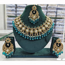 Rajwadi Collection Premium Crystal Pearl And Beads Necklace Set