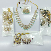 Rajwadi Collection Heritage Polki Kundan Stone Necklace Set