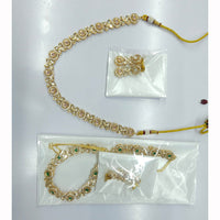 Rajwadi Collection Heritage Polki Kundan Stone Necklace Set