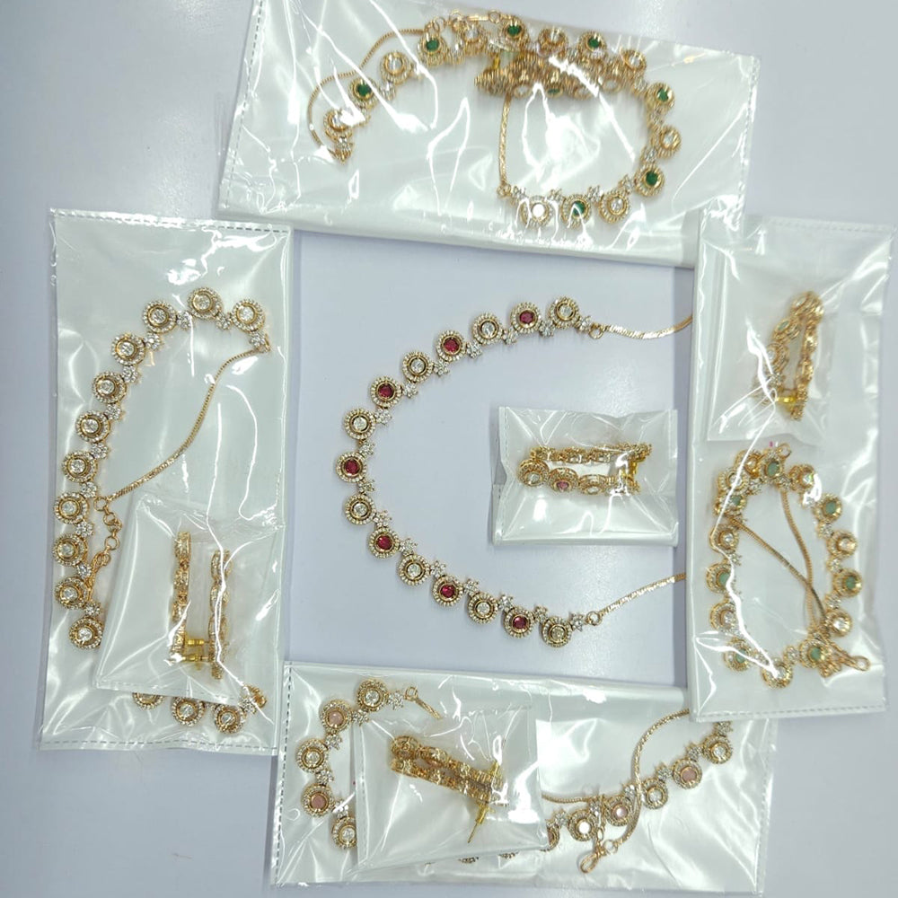 Rajwadi Collection Heritage Polki Kundan Stone Necklace Set