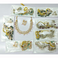 Rajwadi Collection Heritage Polki Kundan Stone Necklace Set