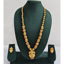 Rajwadi Collection Royal Pota Stone Long Necklace Set