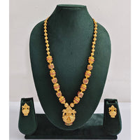 Rajwadi Collection Royal Pota Stone Long Necklace Set