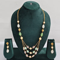 Rajwadi Collection Royal Beads Long Necklace Set