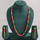 Rajwadi Collection Royal Beads Long Necklace Set
