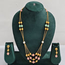 Rajwadi Collection Royal Beads Long Necklace Set