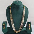 Rajwadi Collection Royal Beads Long Necklace Set