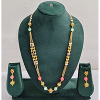 Rajwadi Collection Royal Beads Long Necklace Set