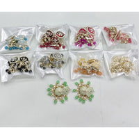 Rajwadi Collection Elegant Kundan and Pearl Meenakari Jhumki Earrings 