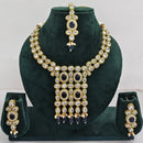 Rajwadi Collection Crystal Stone And Pearl Designer Necklace Set