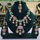 Rajwadi Collection Crystal And Austrian Stone Designer Necklace Set