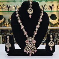 Rajwadi Collection Crystal And Austrian Stone Designer Necklace Set