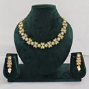 Rajwadi Collection Sparkling Crystal Stone Necklace Set 