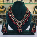 Rajwadi Collection Premium Pota And Austrain Pearl Ethnic Necklace Set 