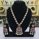 Rajwadi Collection Premium Pota And Austrain Stone Ethnic Necklace Set 