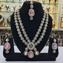 Rajwadi Collection Premium Pota And Austrain Ethnic Necklace Set 