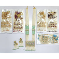 Rajwadi Collection Royal Crystal Stone Pearl And Beads Long Necklace Set