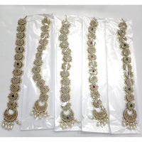 Rajwadi Collection Crystal Stones And Pearls Bridal Hair Choti