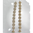 Rajwadi Collection Crystal Stones And Pearls Bridal Hair Choti