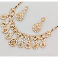 Rajwadi Collection Premium Polki Kundan Stone Necklace Set