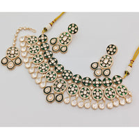 Rajwadi Collection Premium Polki Kundan Stone And Meenakari Necklace Set