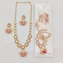 Rajwadi Collection Royal Polki Kundan Stone Designer Necklace Set