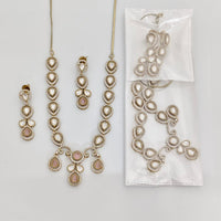 Rajwadi Collection Royal Polki Kundan Stone Designer Necklace Set