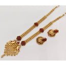 Rajwadi Collection Heritage Kundan Stone Long Necklace Set with Bird Motifs