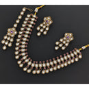 Rajwadi Collection Eternia Polki Kundan And Crystal Necklace Set