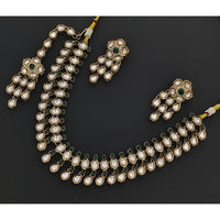 Rajwadi Collection Eternia Polki Kundan And Crystal Necklace Set