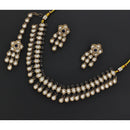 Rajwadi Collection Eternia Polki Kundan And Crystal Necklace Set
