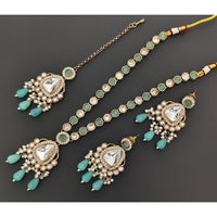 Rajwadi Collection Exquisite Polki Kundan And Crystal Necklace Set