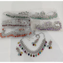 Rajwadi Collection Regal Pota Stone With Crystal Stones Choker Necklace Set