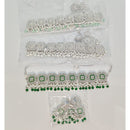 Rajwadi Collection Elegant Pota Stone And Pearls And Beads Choker Necklace Set